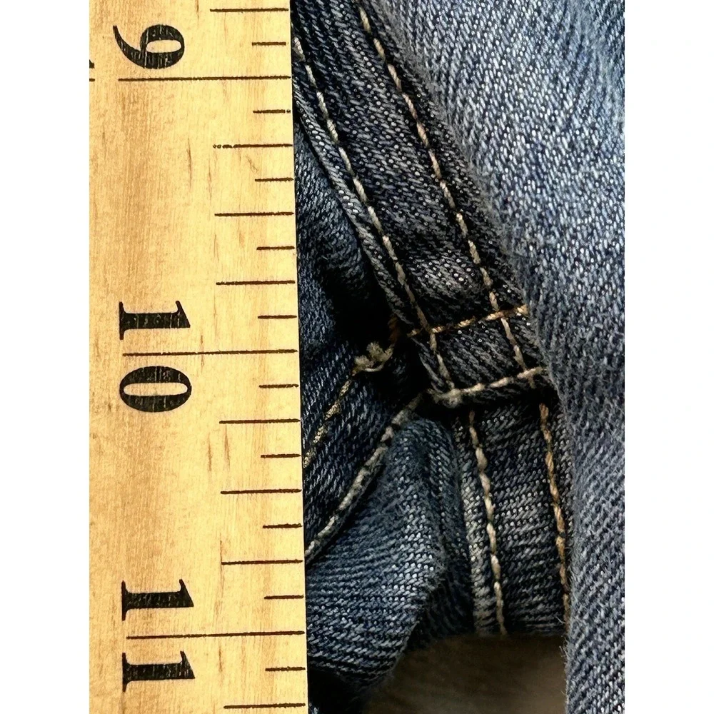 VTG Lee Mens Sz 30 (W29 in) Designer Blue Jeans Straight Leg Guys Work Pants